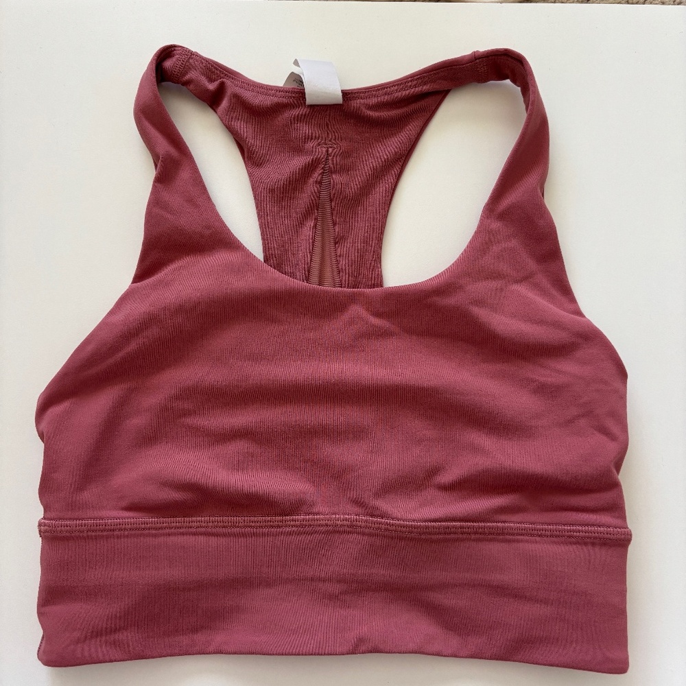 Lululemon Invigorate Longline Sport Bra Brier Rose Size 4